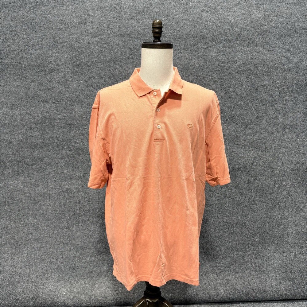 Southern Tide The Club Polo Men’s XL Orange Coral Short Sleeve Cotton Golf Shirt